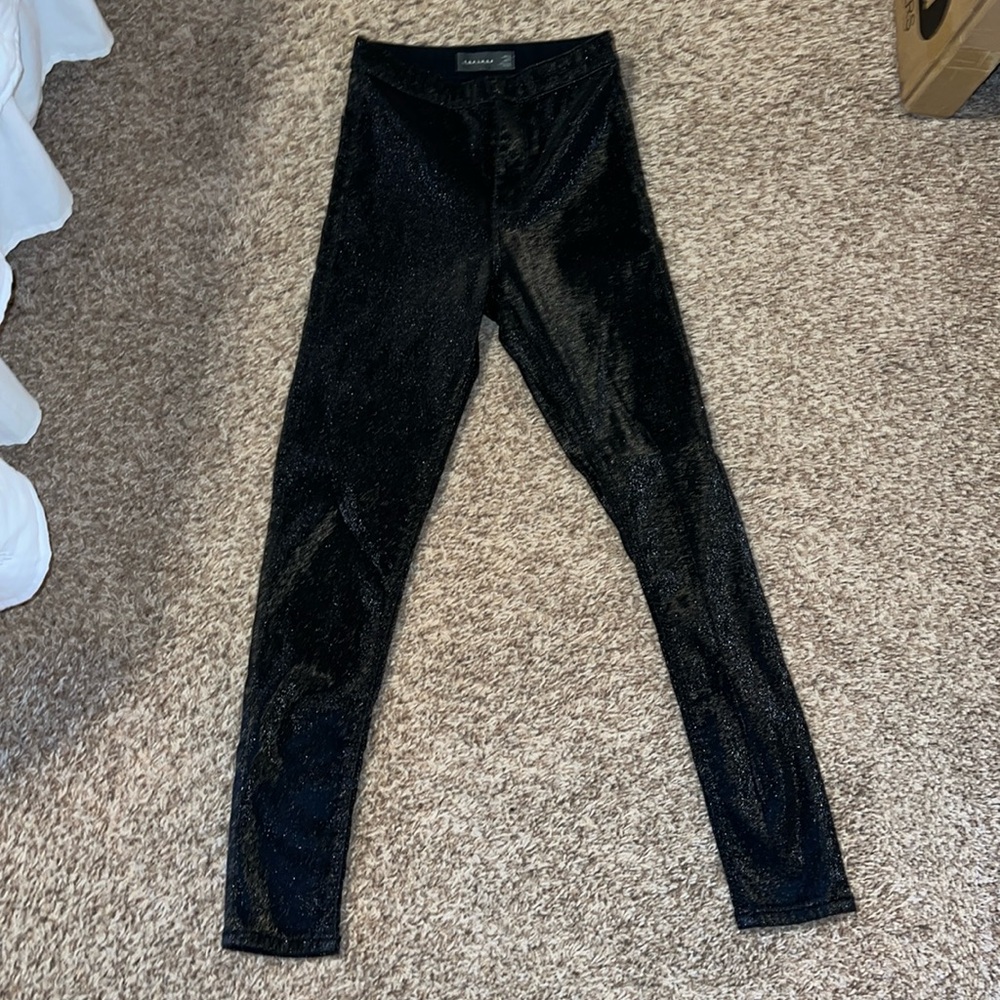 Black sparkle pants